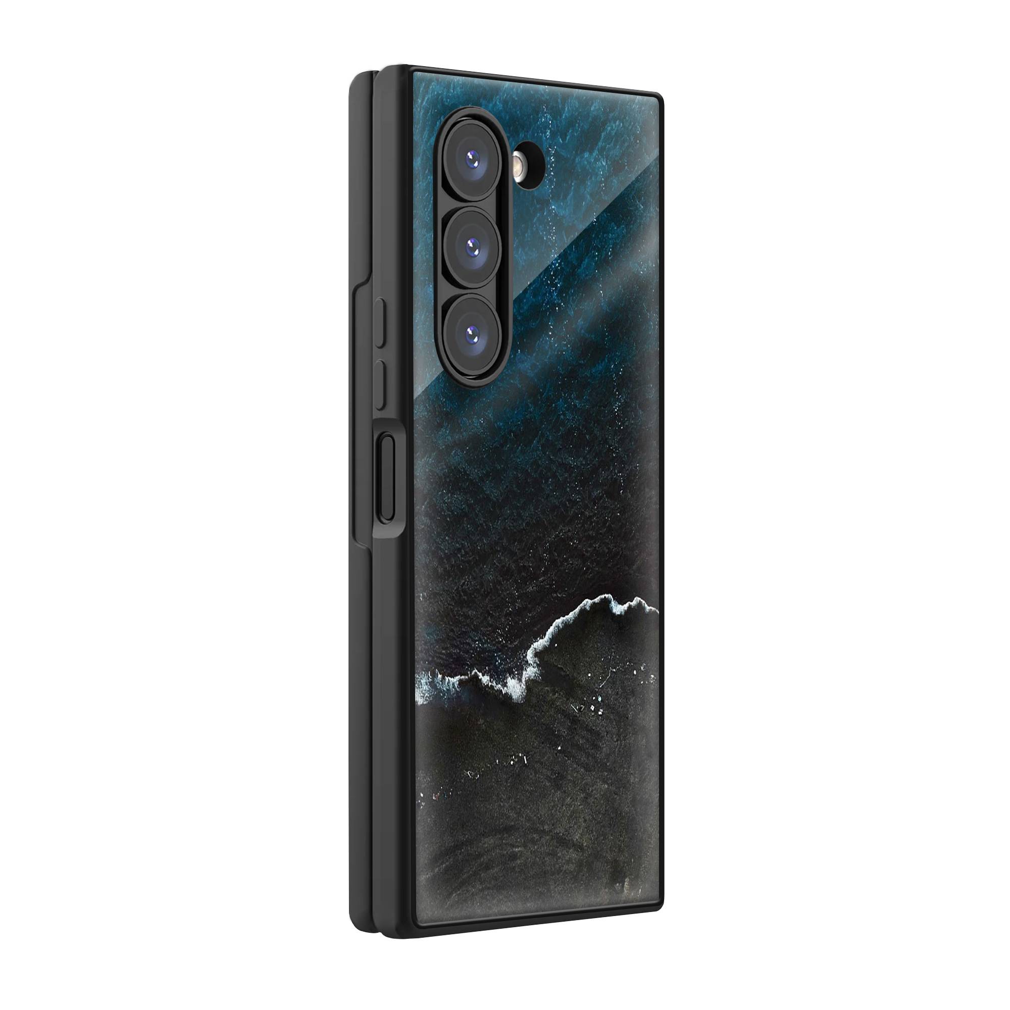 Beach Ocean Mood Samsung Z Fold Glass Case image 0