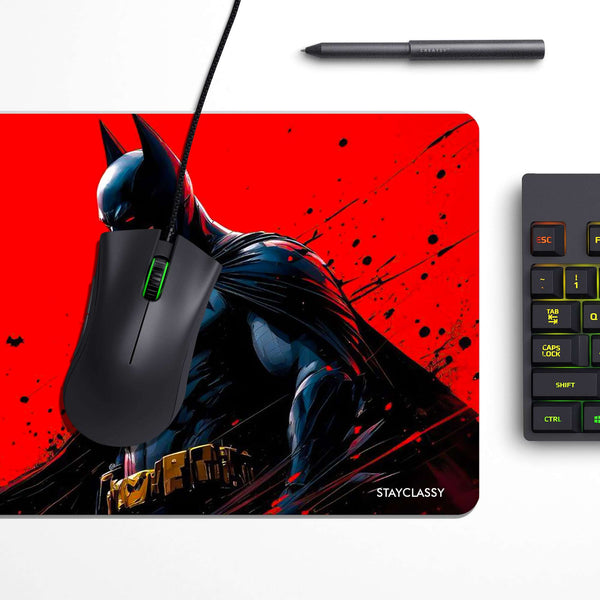Red Batman Desk Mat image 2