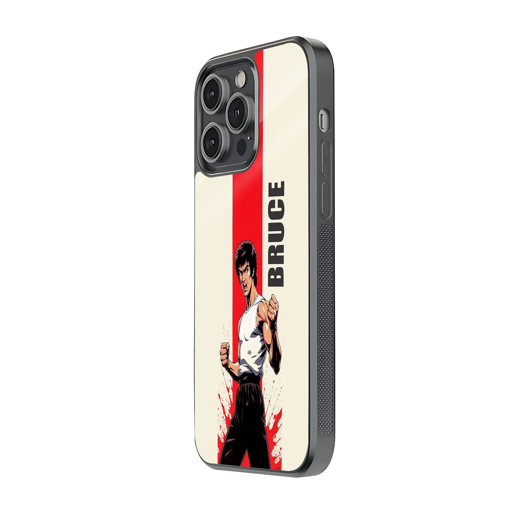 Bruce Lee Glass Name Case image 1