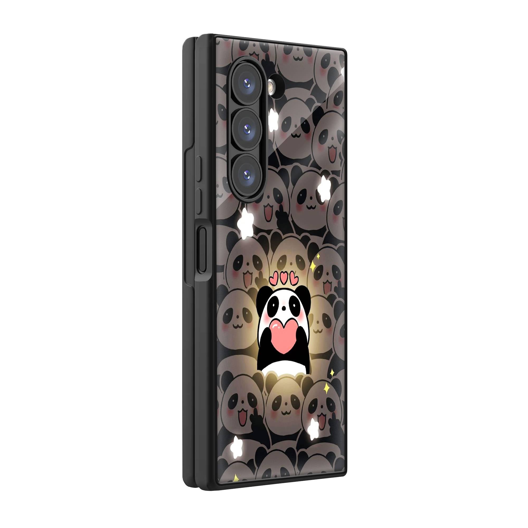 Panda Party Samsung Z Fold Glass Case image 0 Main image