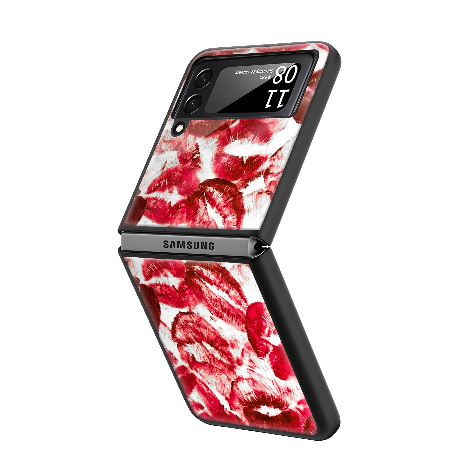 Lipstick Samsung Z Flip Glass Case Secondary image