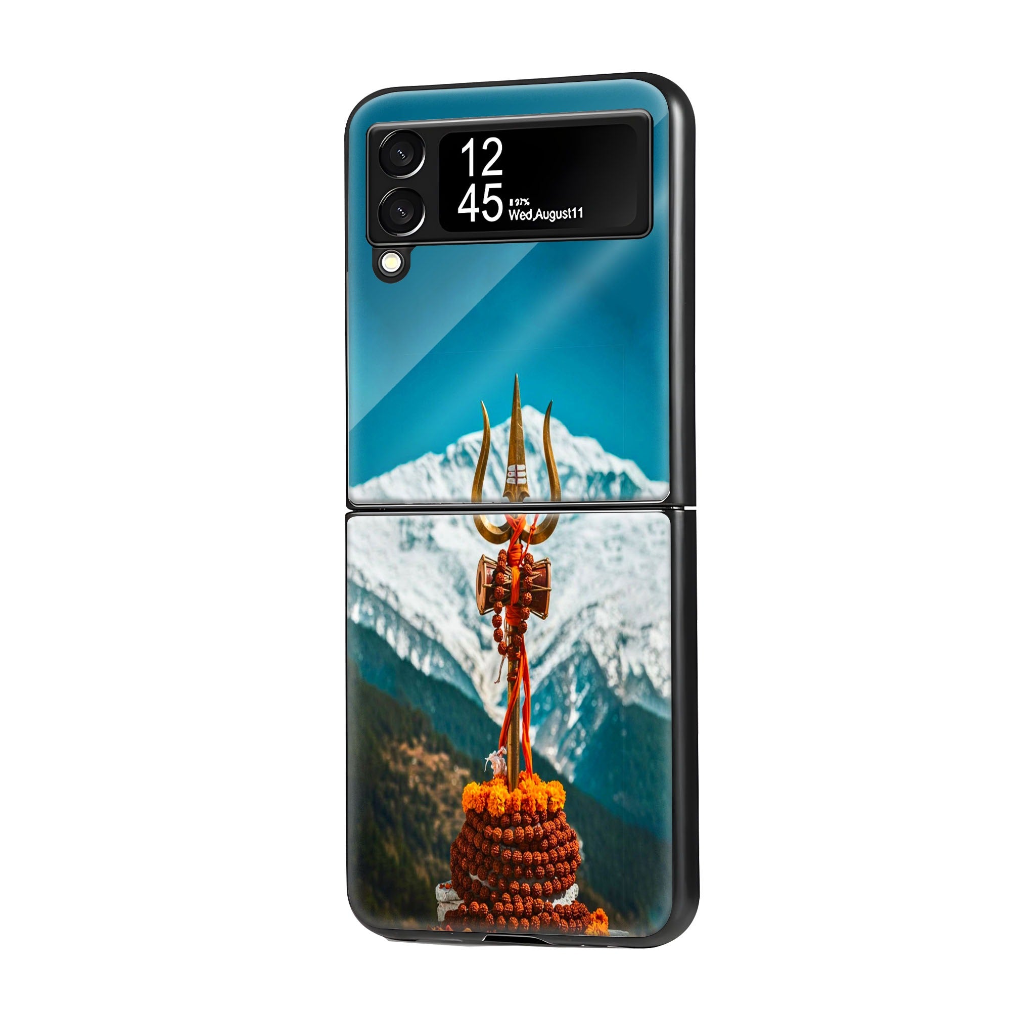 Trishul Shakti Samsung Z Flip Glass Case image 0