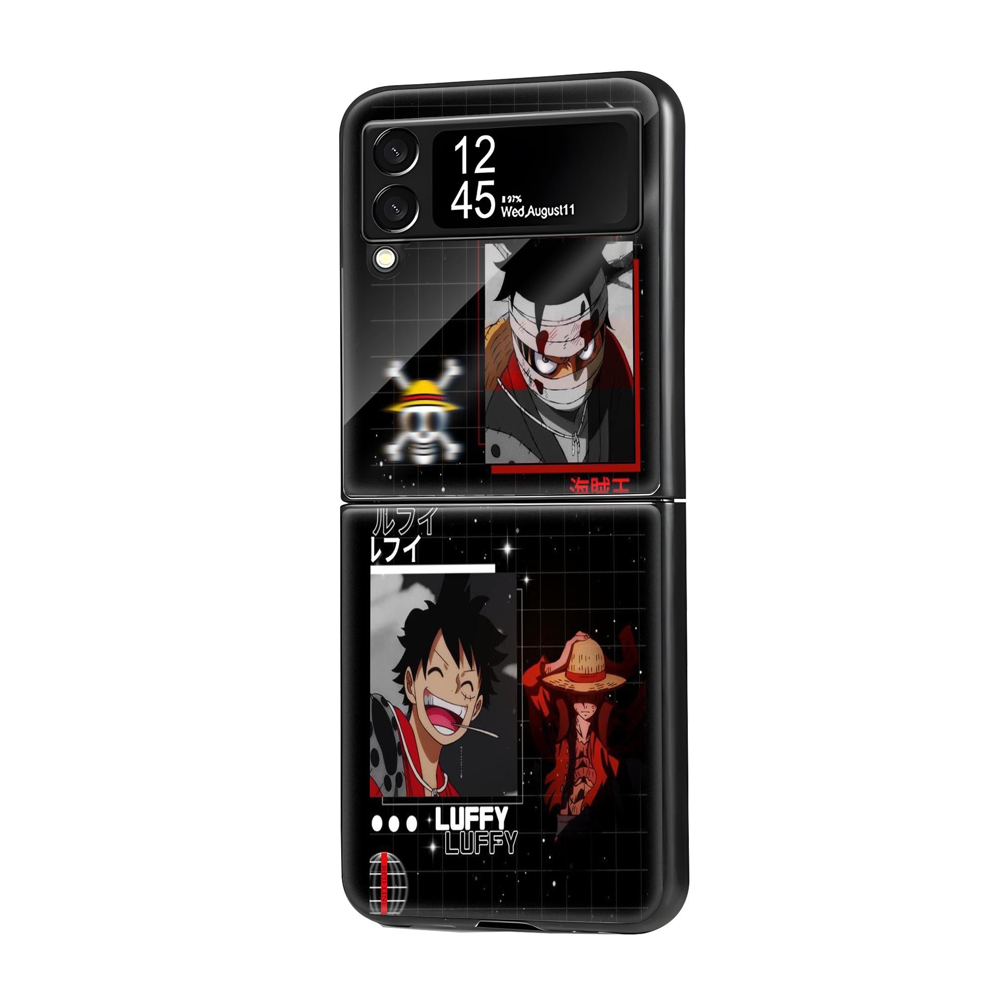 Luffy Samsung Z Flip Glass Case image 0 Main image