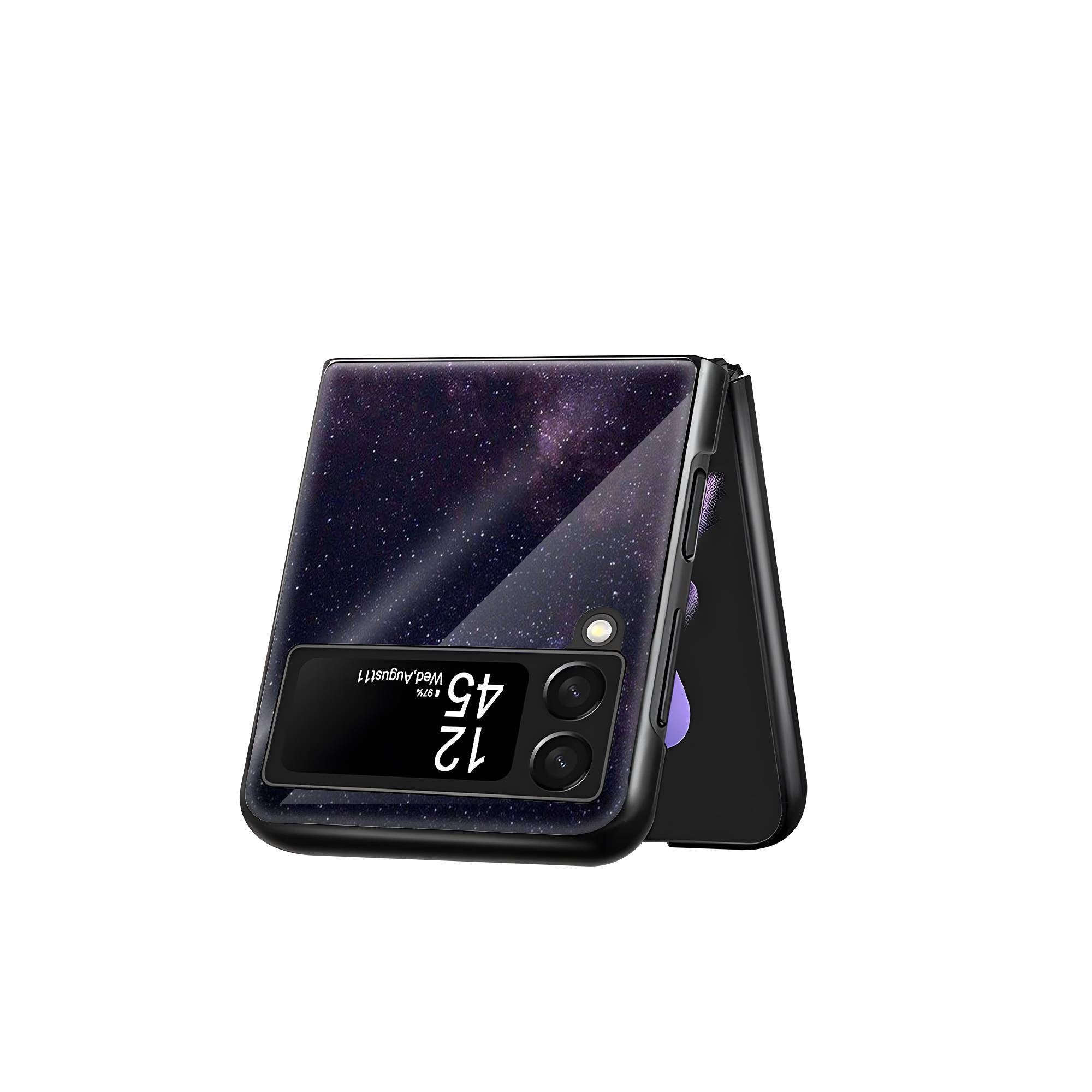 Andromeda Galaxy Samsung Z Flip Glass Case image 2