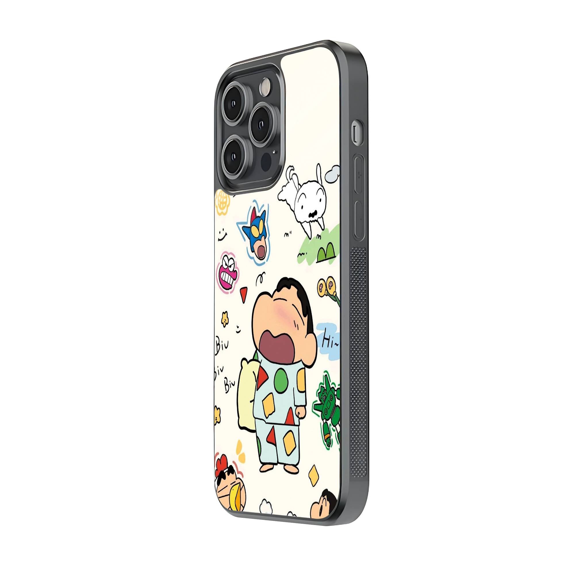 Shinchan Crayon Glass Case Secondary image