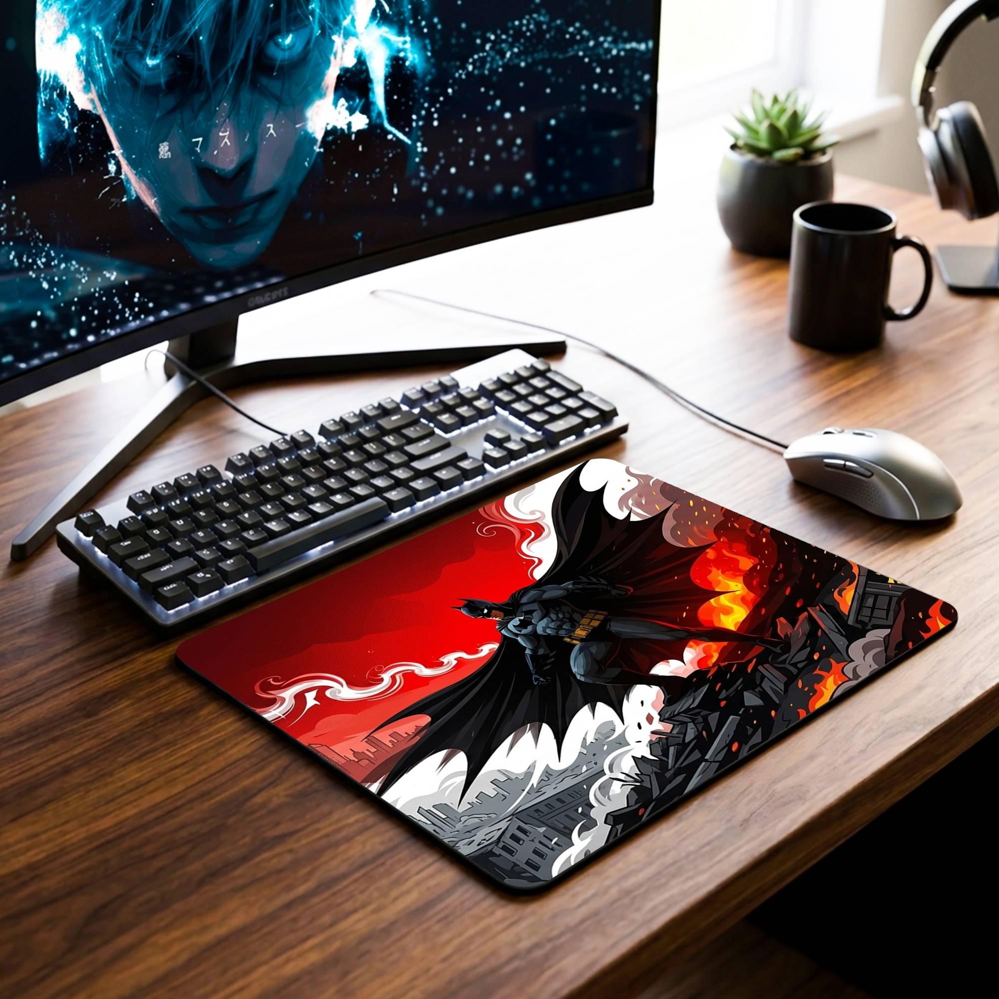 Dynamic Batman Desk Mat - 7.5 x 9 Inch image