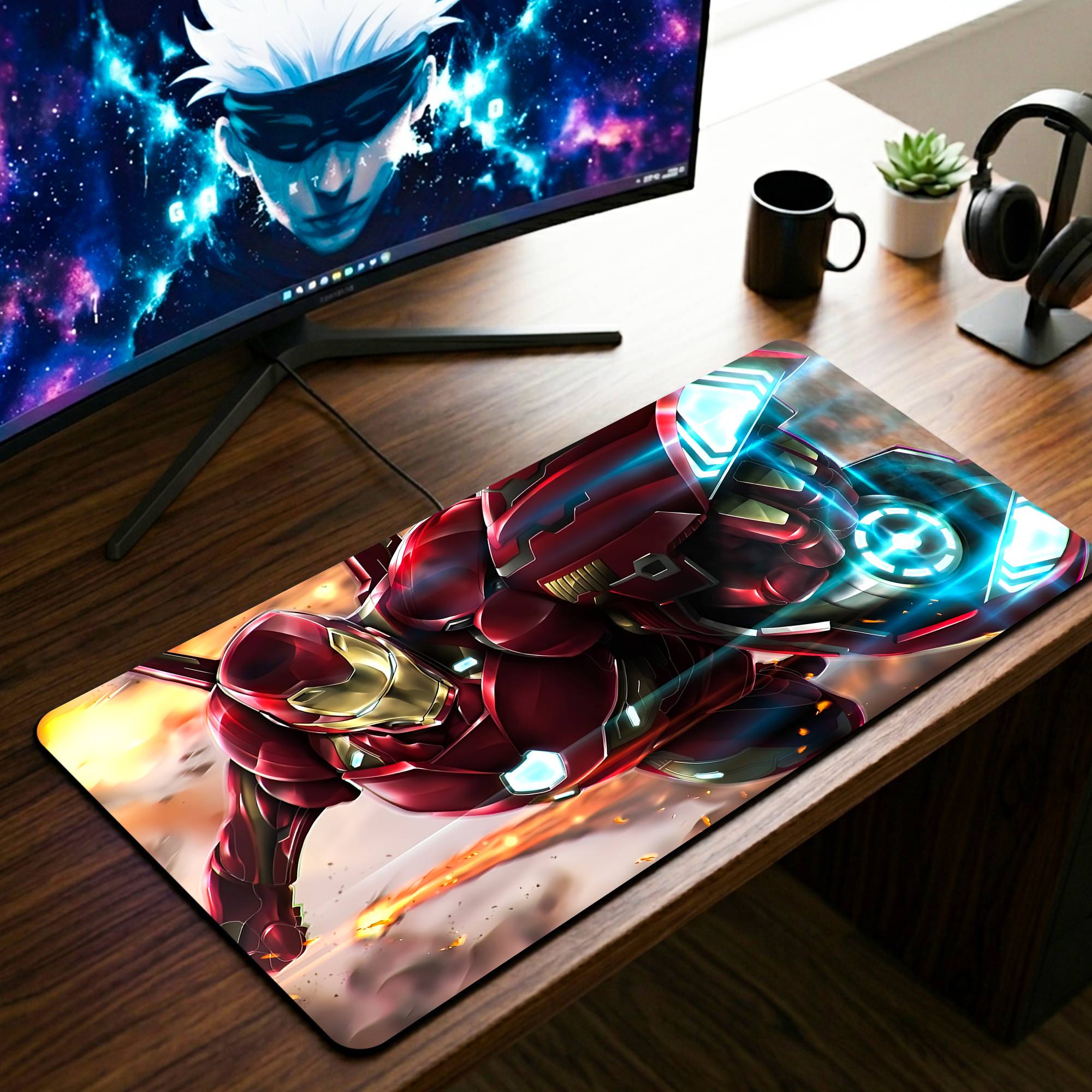 Iron Man Desk Mat - 11 x 23 Inch image