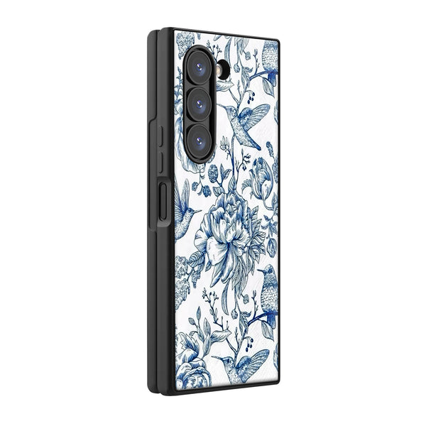 Bluebloom Samsung Z Fold Glass Case image 0