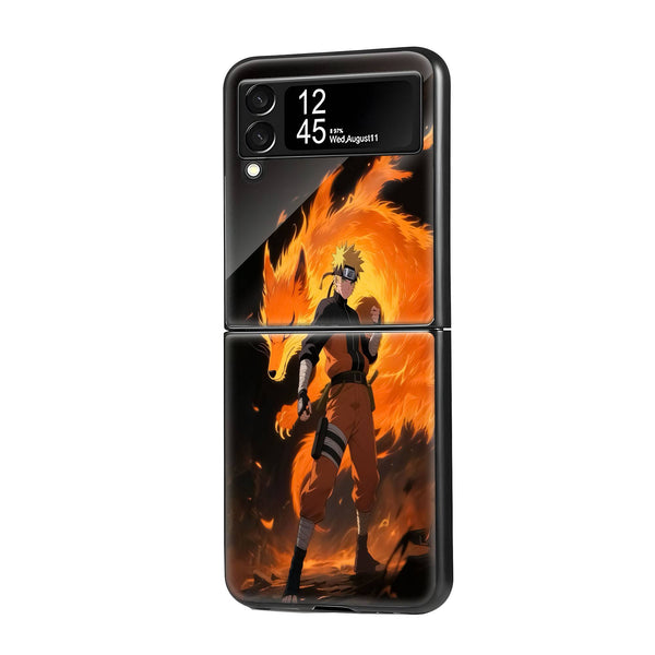 Dynamic Anime Samsung Z Flip Glass Case image 0