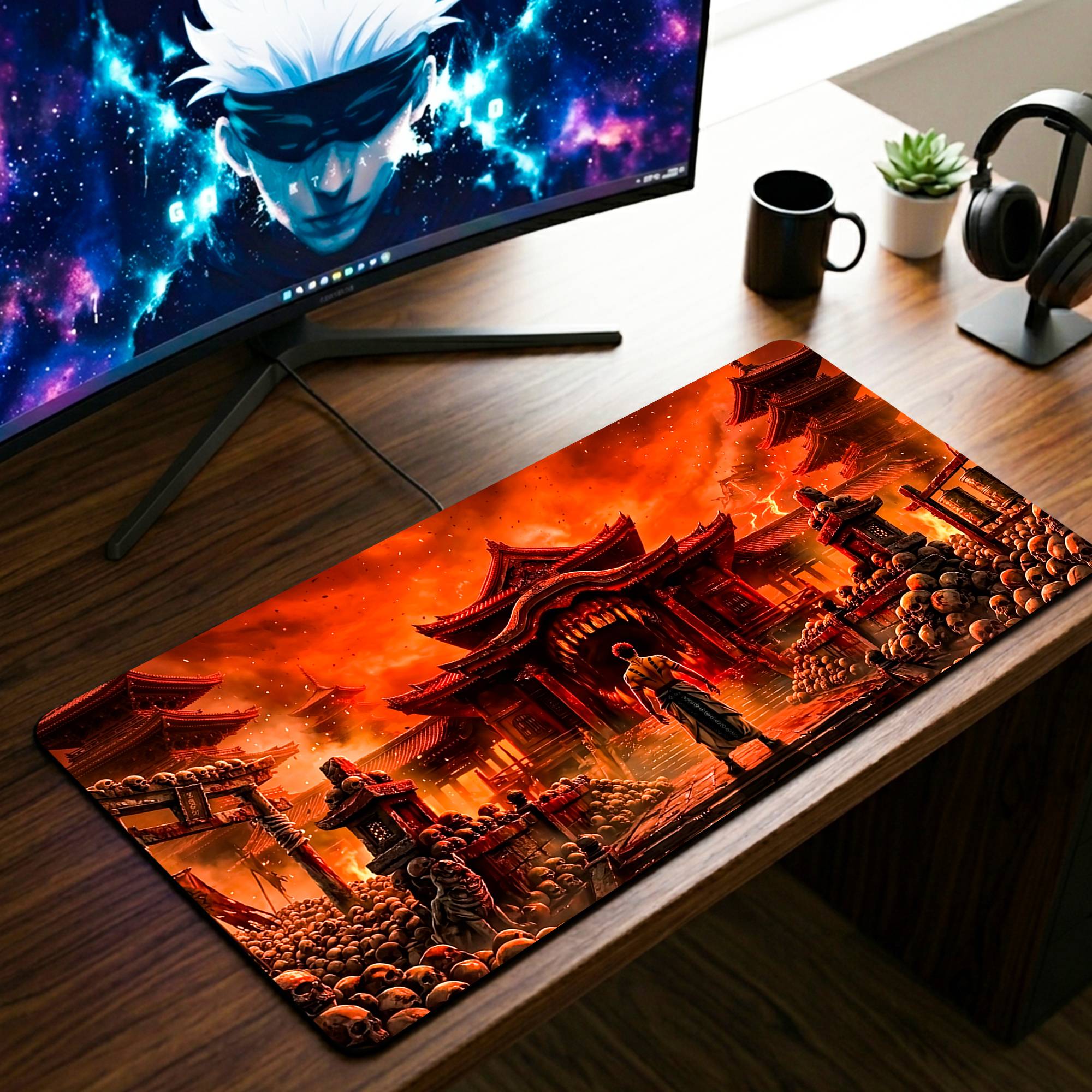 Domain Expansion Desk Mat - 11 x 23 Inch image