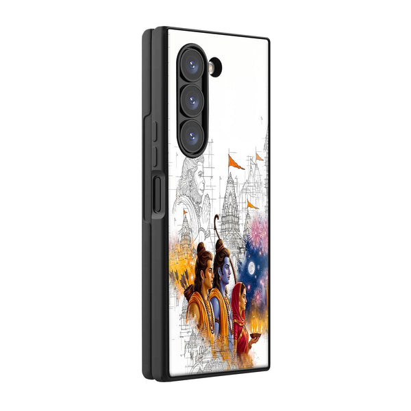 Ram Darbar Samsung Z Fold Glass Case image 0