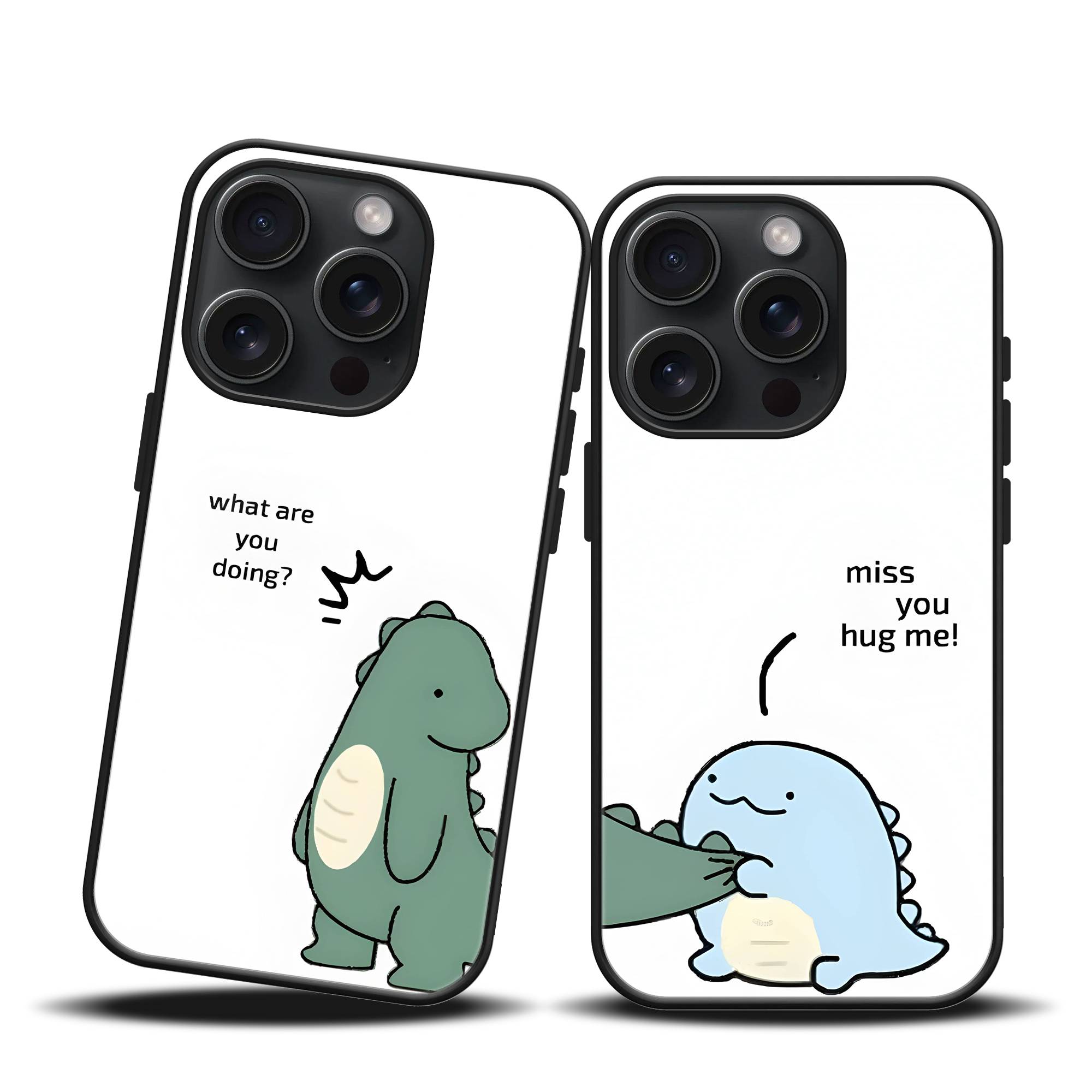 Little Dino Love Couple Mobile Case image 0 Main image
