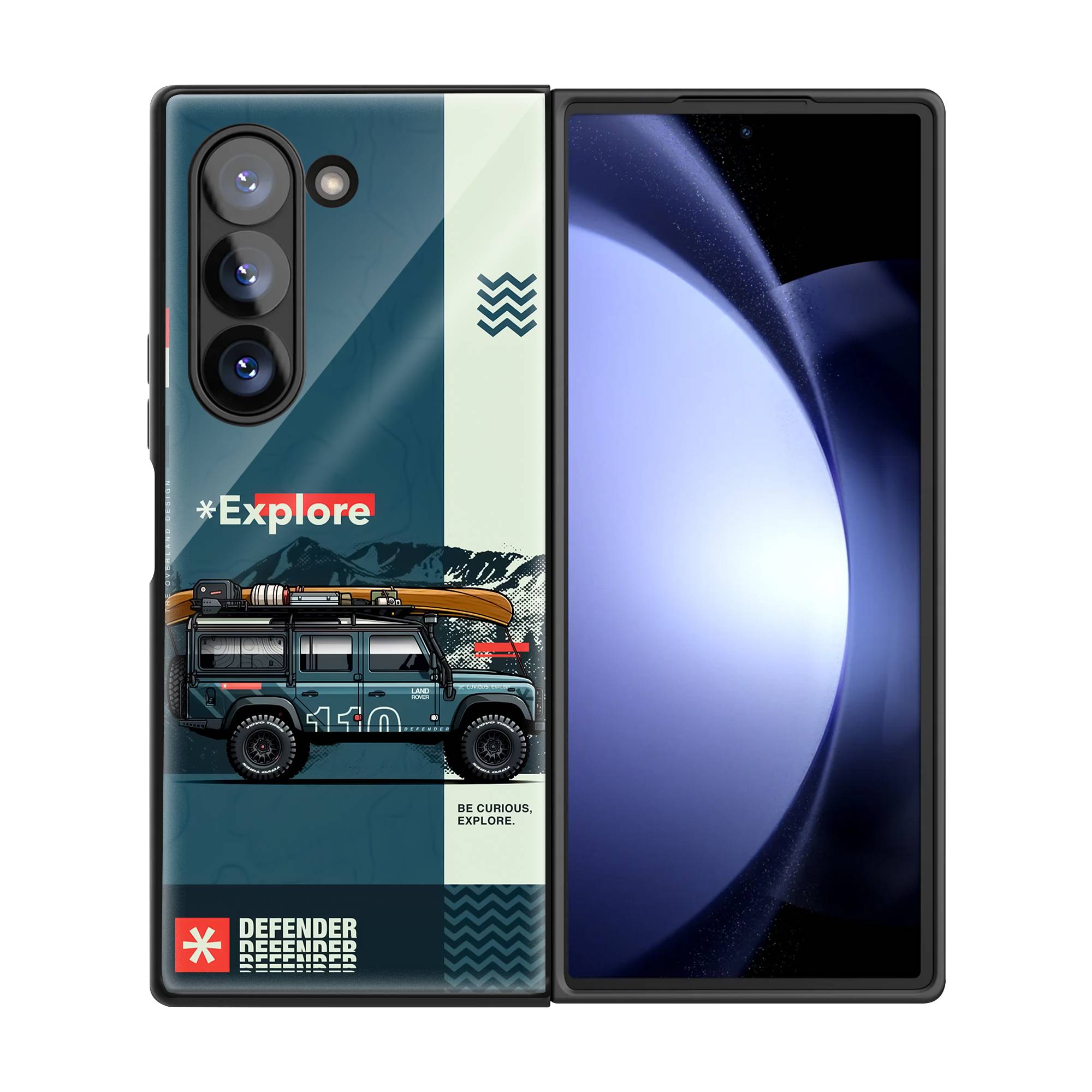 Off-Road Adventure Samsung Z Fold Glass Case image 2