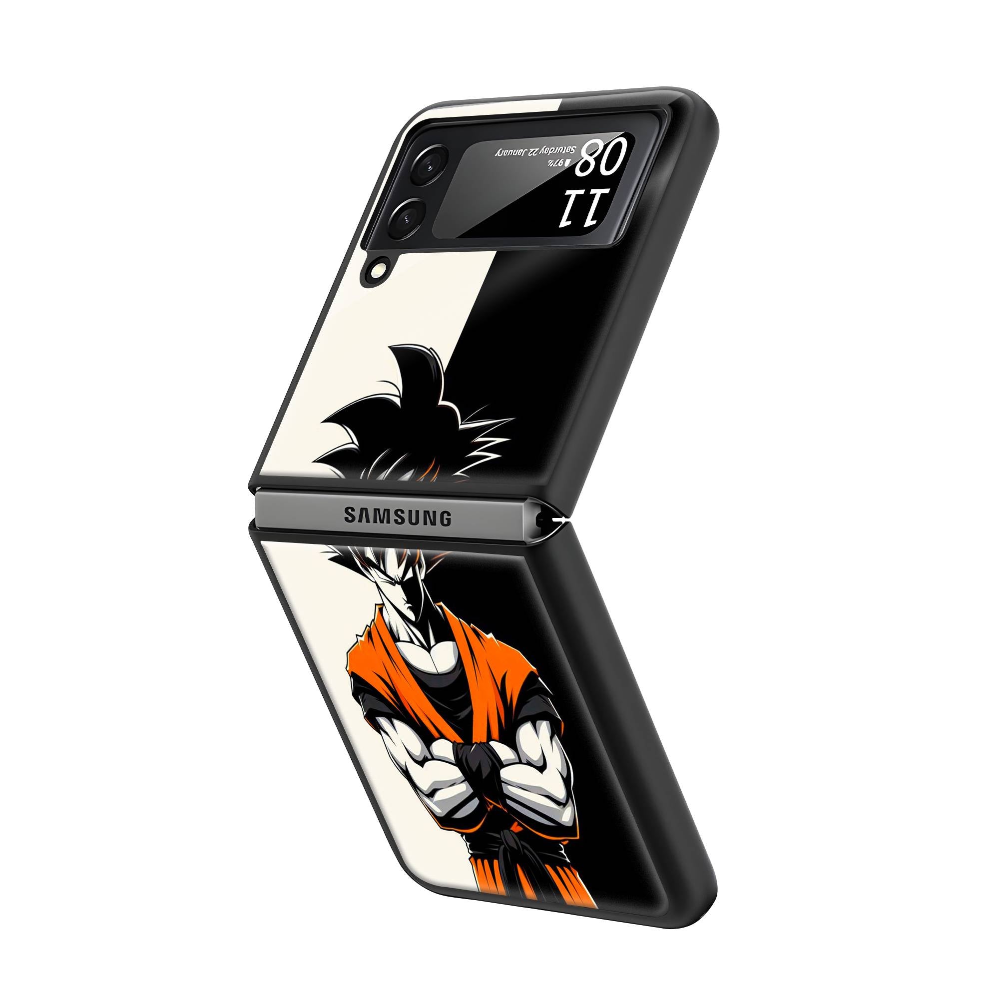 Son Goku Samsung Z Flip Glass Case Secondary image