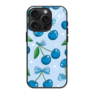 Blue Cherry Glass Case | StayClassy India