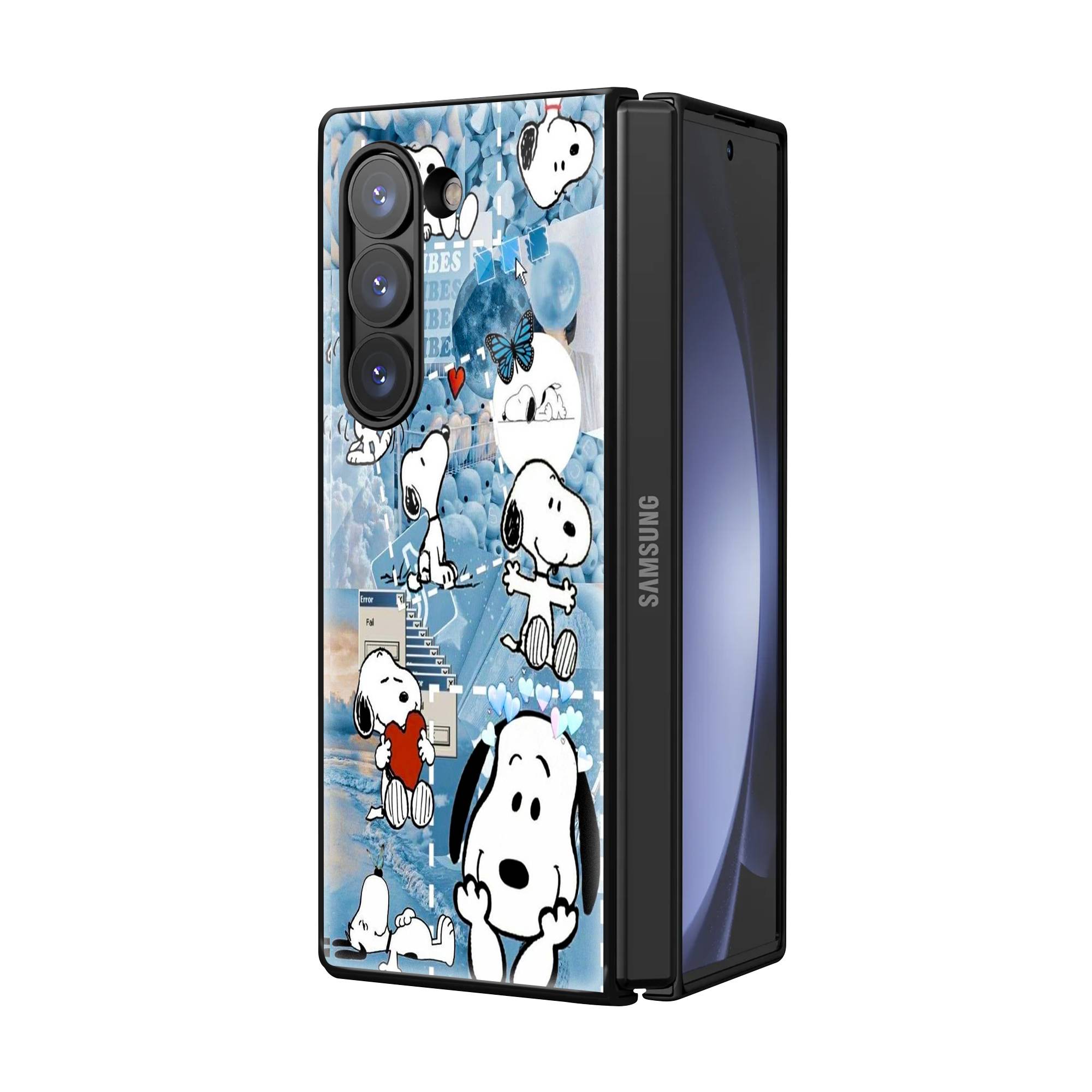 Snoopy Samsung Z Fold Glass Case Secondary image