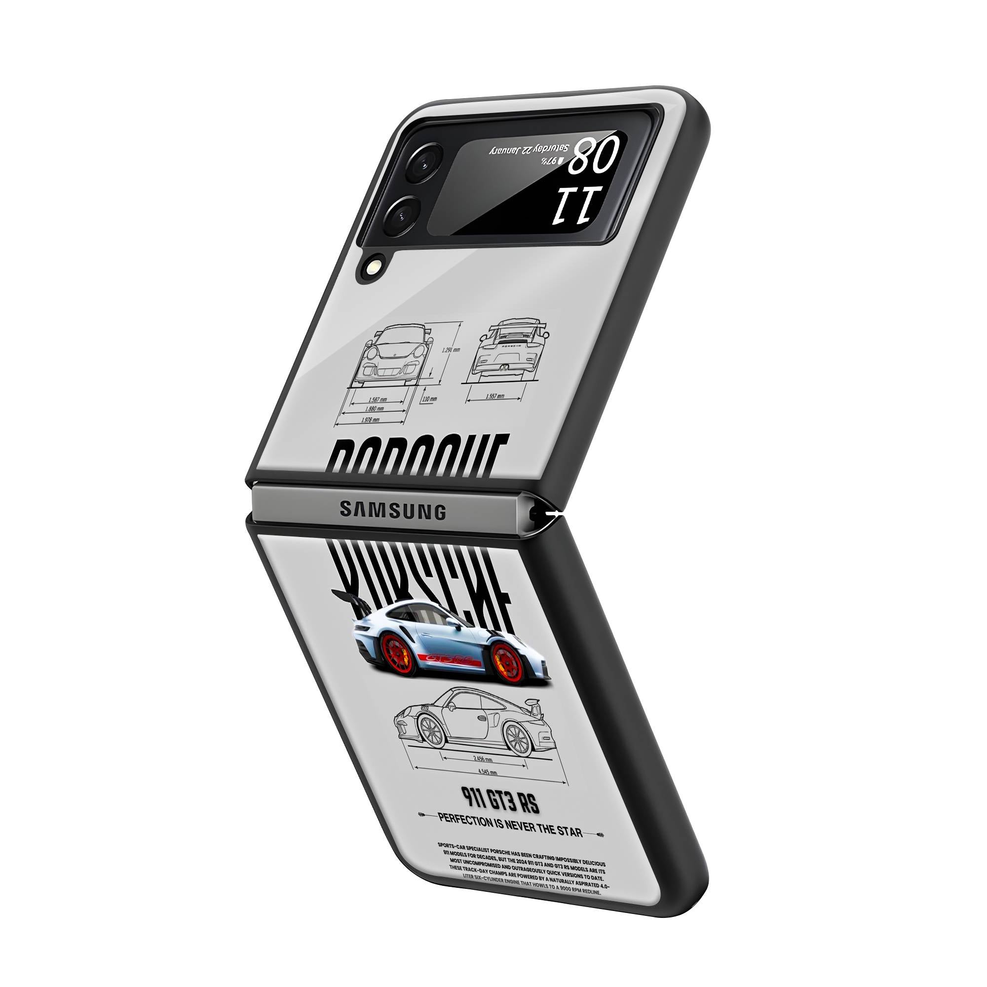 GT3 Samsung Z Flip Glass Case Secondary image