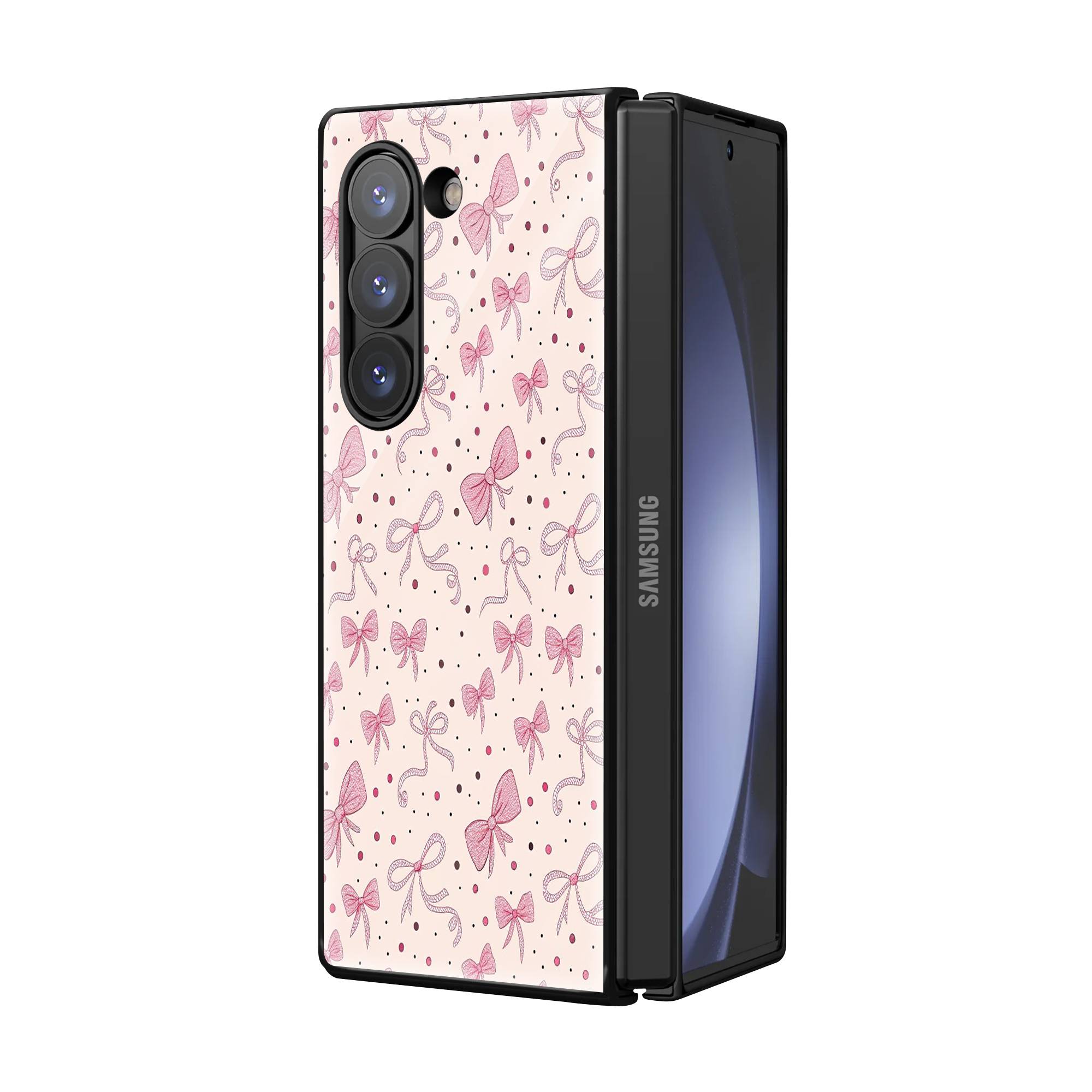 Bow Bae Samsung Z Fold Glass Case image 1