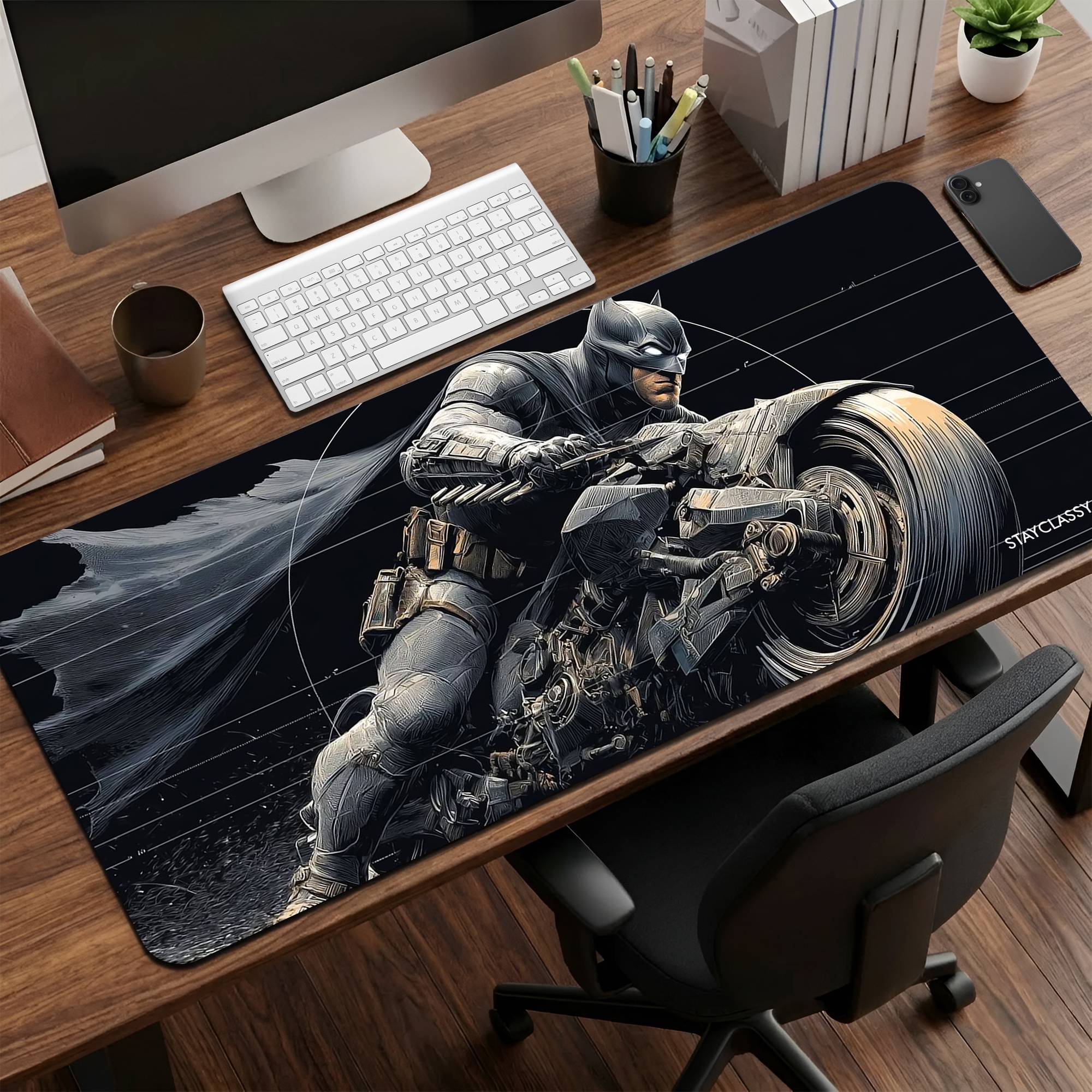 Batcycle Desk Mat - 12 x 32 Inch image