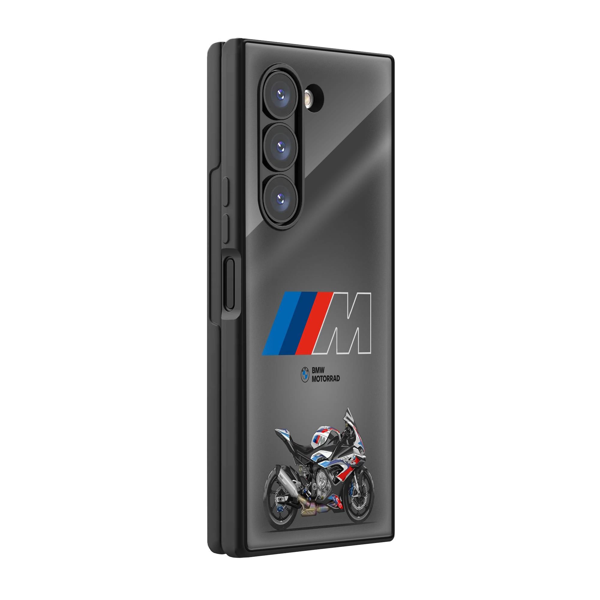 BMW Bike Samsung Z Fold Glass Case image 0