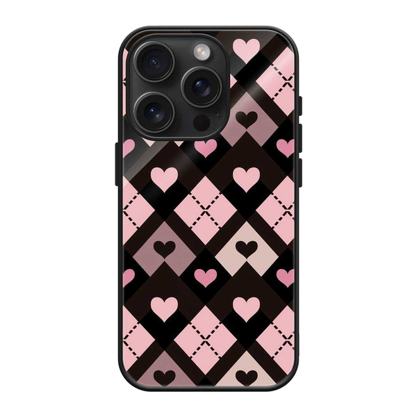 Goth Hearts Glass Case image 0