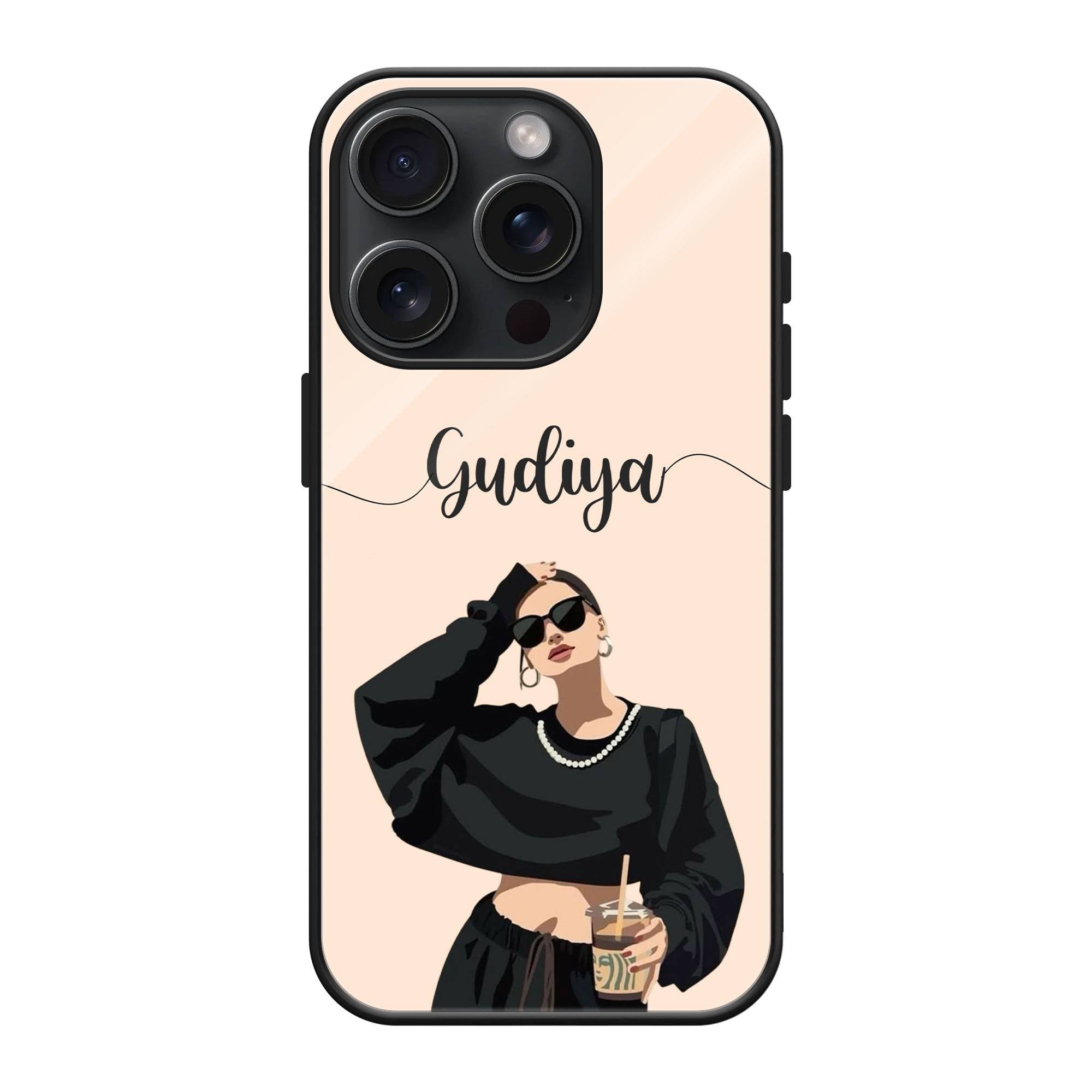 Street Glam Glass Name Case image 0