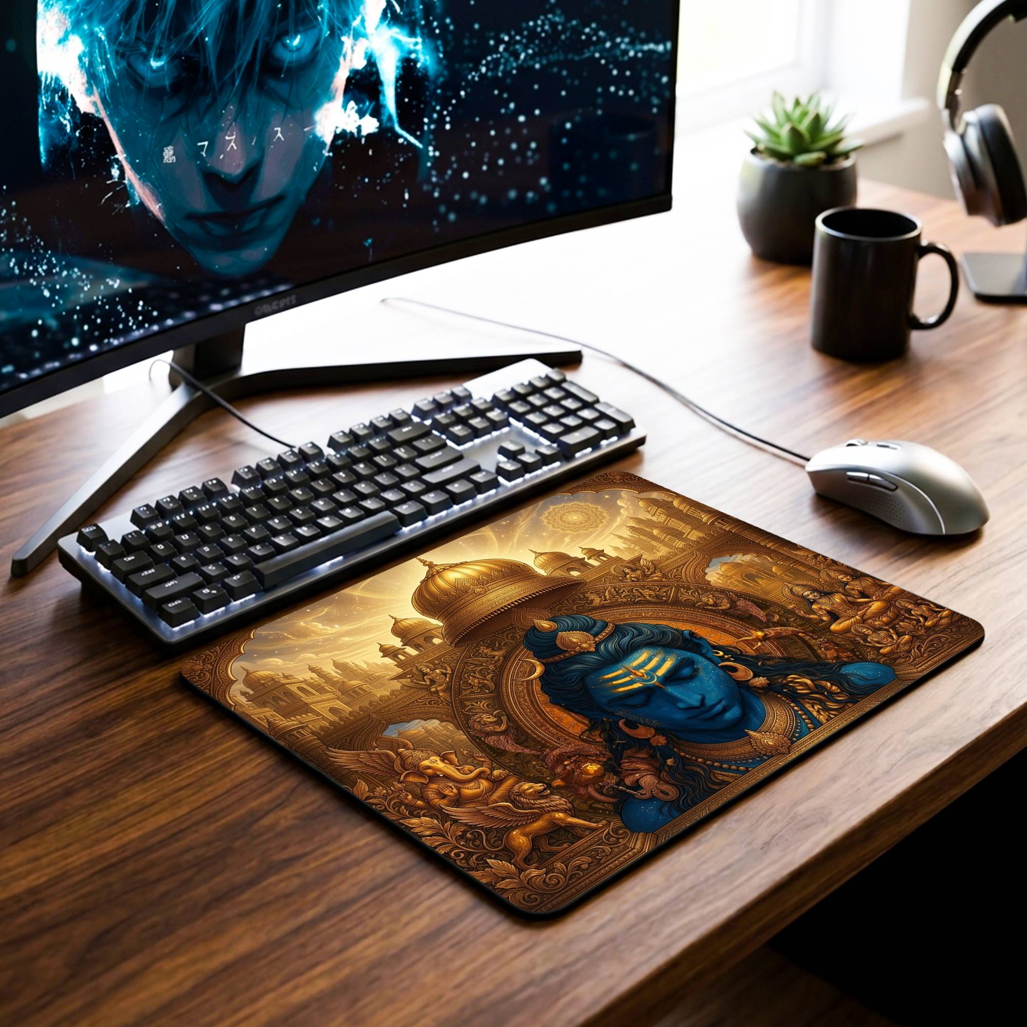 Deep Meditation Desk Mat - 7.5 x 9 Inch image