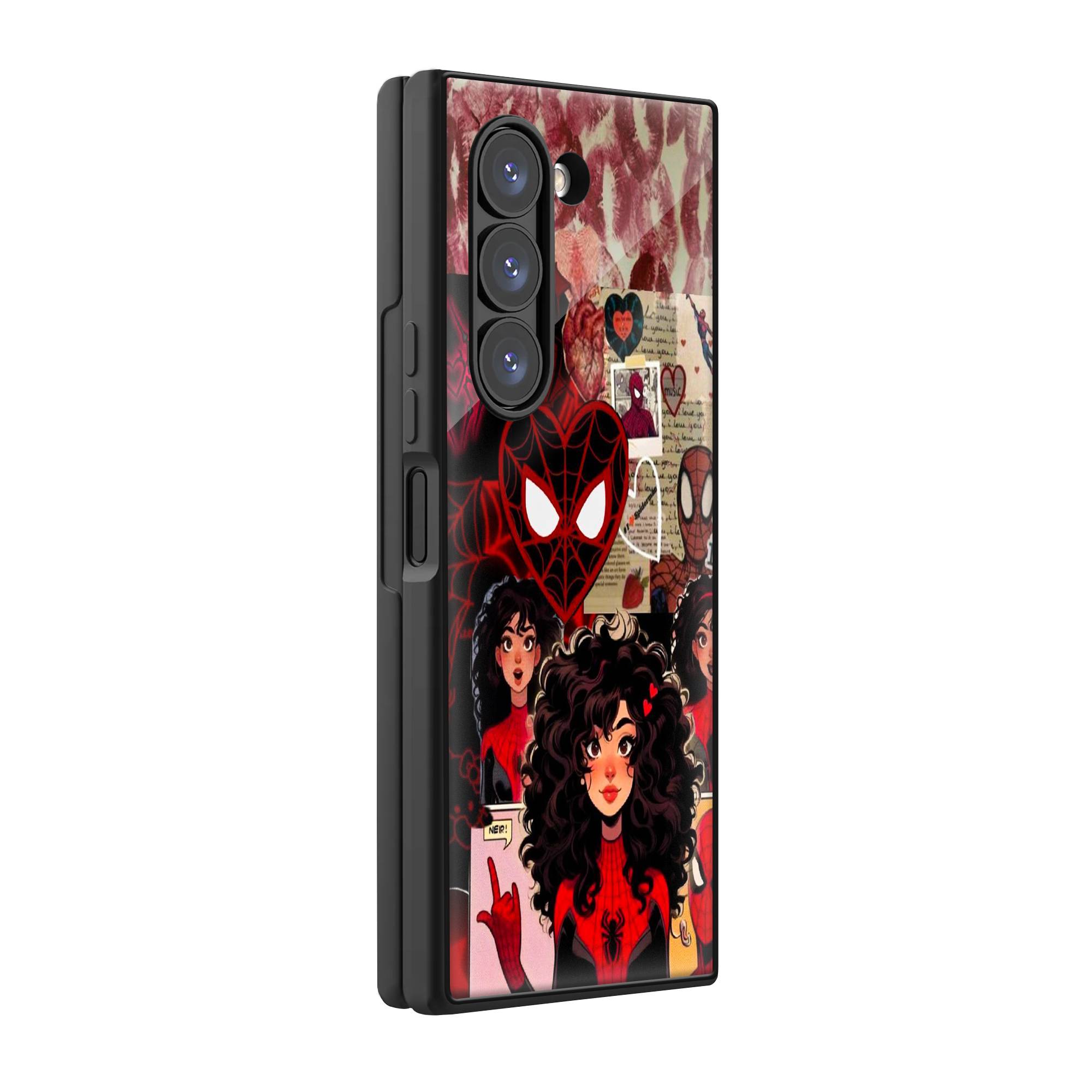Spider Girl Samsung Z Fold Glass Case image 0 Main image