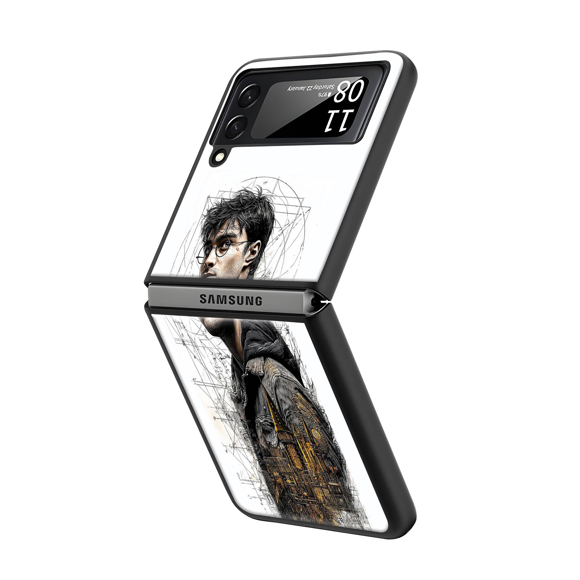 Potter's Plan Samsung Z Flip Glass Case Secondary image