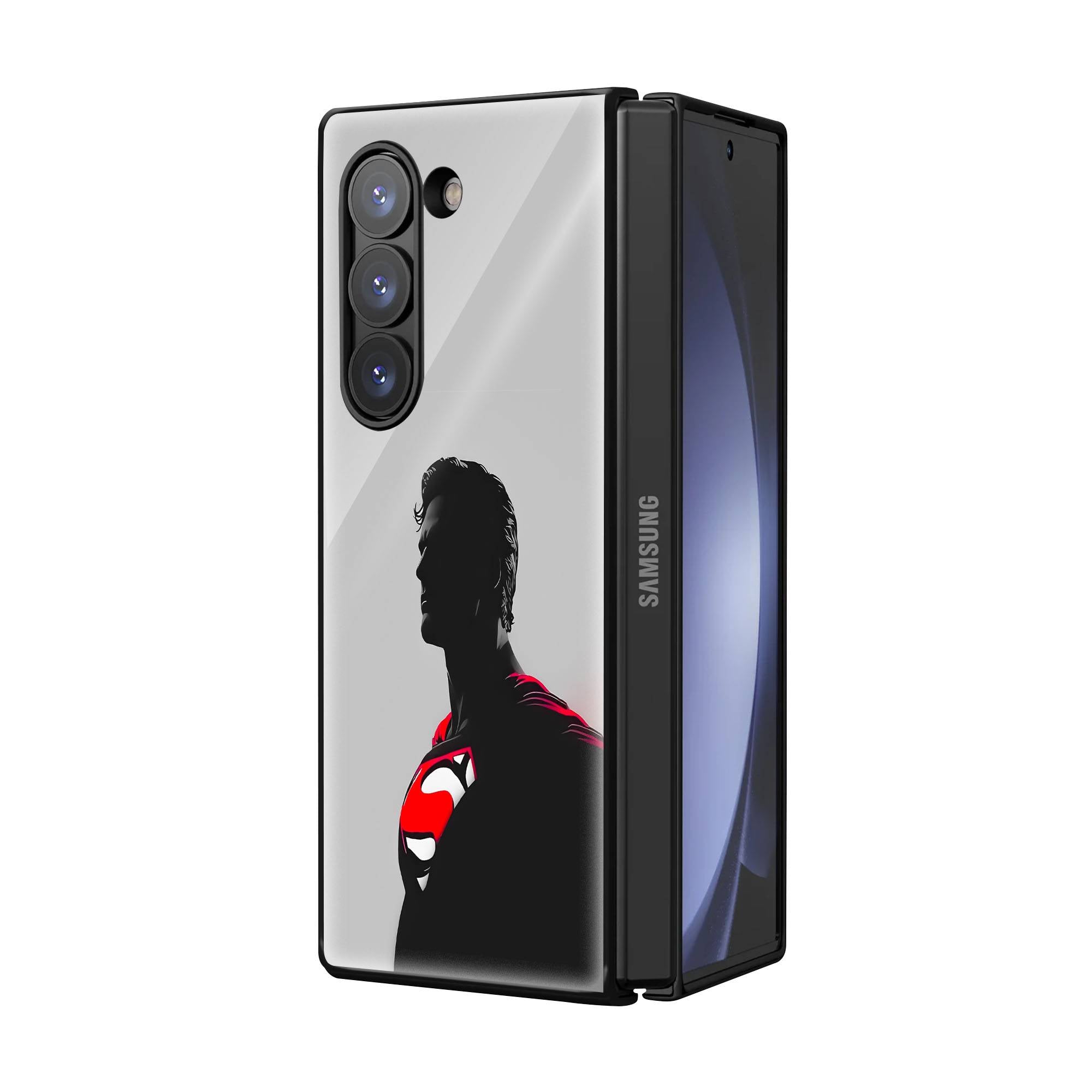 Superman Samsung Z Fold Glass Case image 1