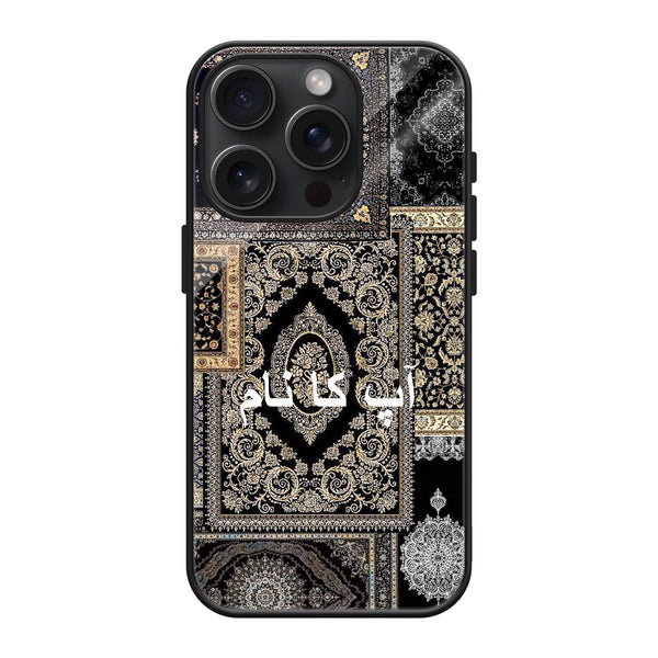 Golden Persian Night Glass Name Case image 0