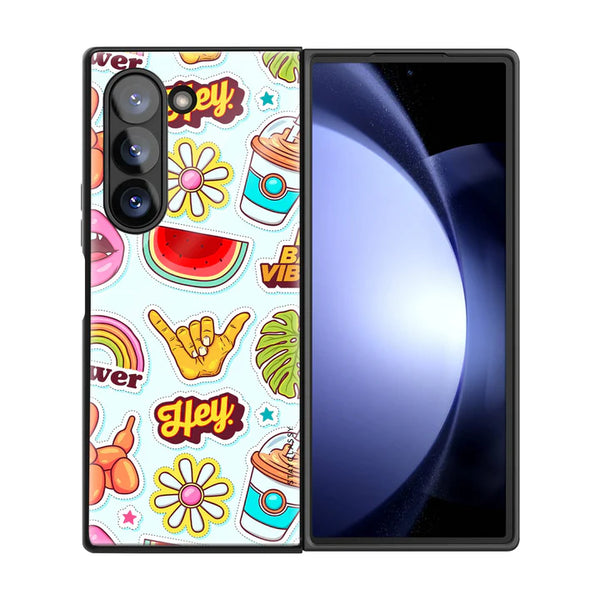 Sticker Collection Samsung Z Fold Glass Case image 2