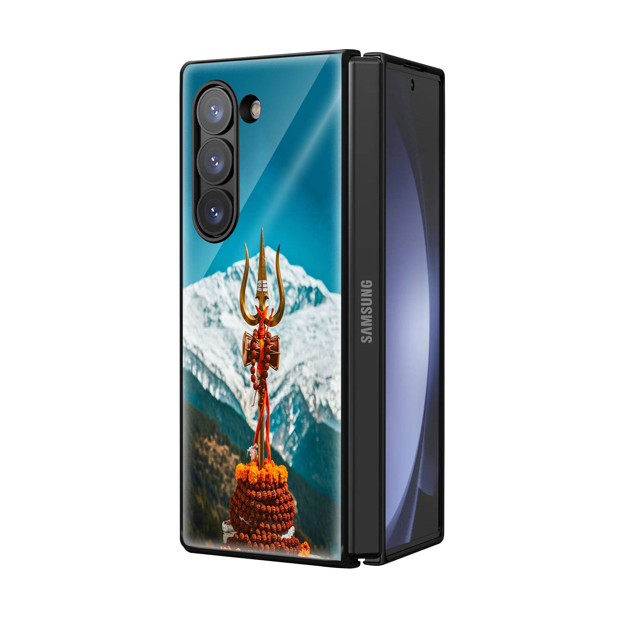 Trishul Shakti Samsung Z Fold Glass Case Secondary image