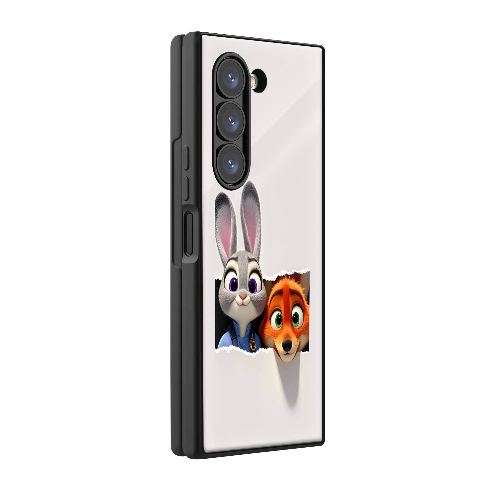 Zootopia Duo Samsung Z Fold Glass Case image 0 Main image