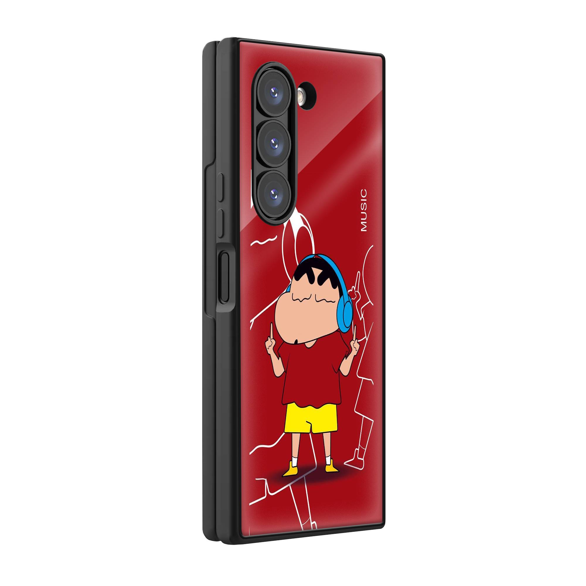 Shinchan's Jam Samsung Z Fold Glass Case image 0 Main image