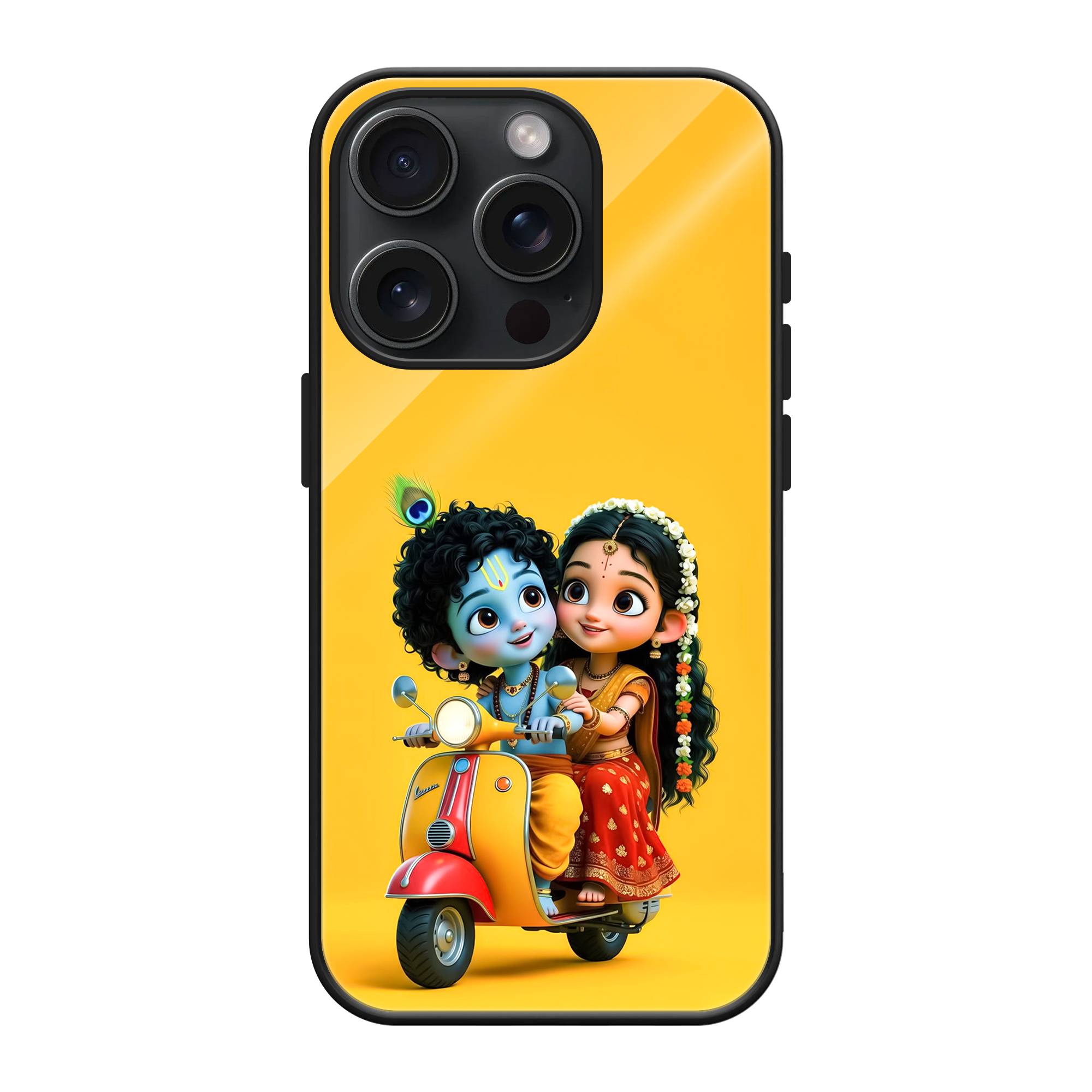 Little Krishna Ride Glass Case image 0 Main image