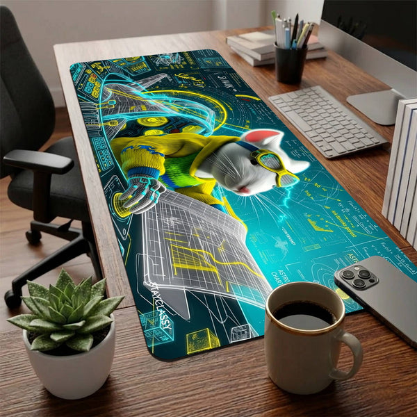 Futuristic Aircraft Desk Mat image 1