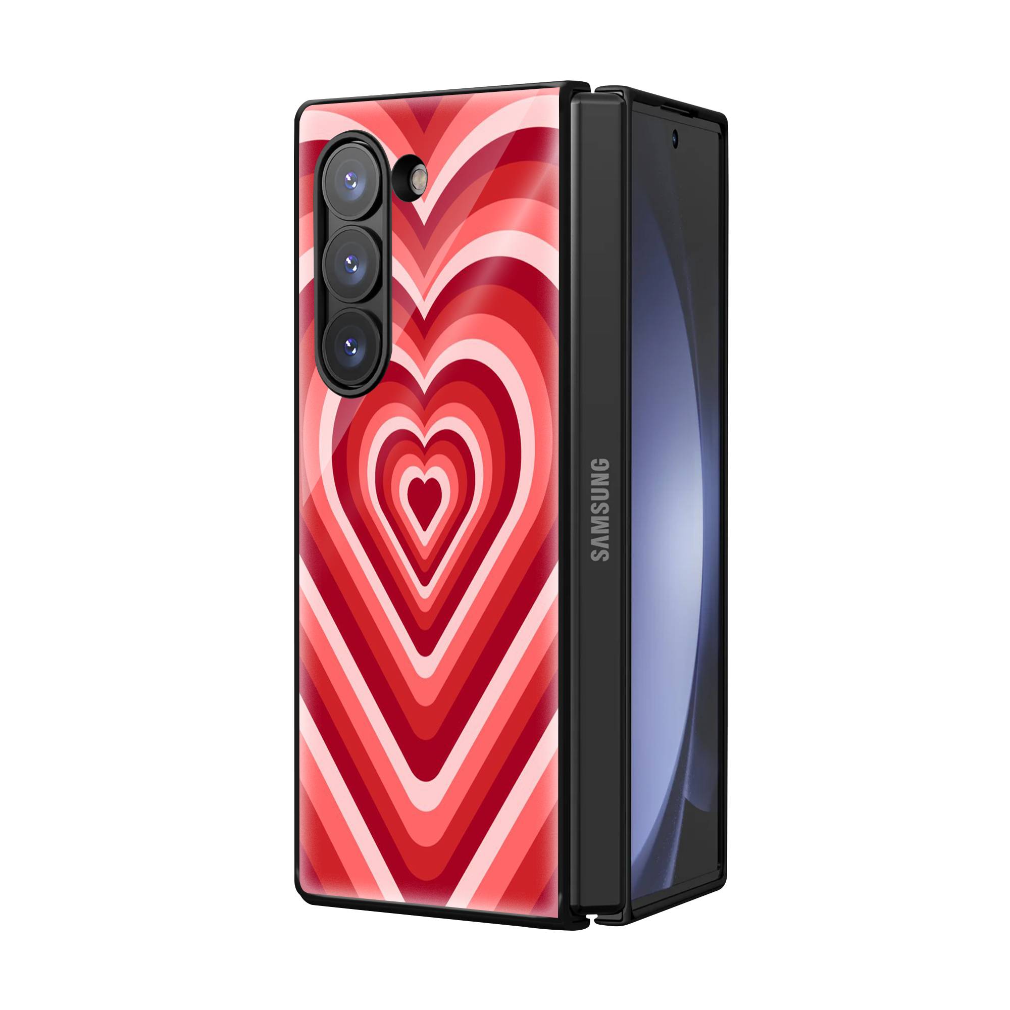 Red Choco Samsung Z Fold Glass Case Secondary image