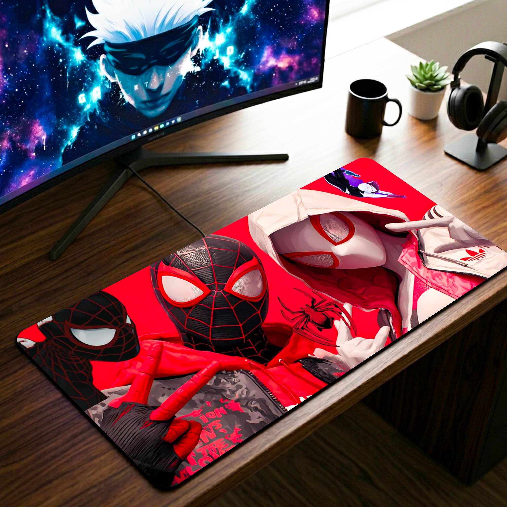 Spider Verse Desk Mat - 11 x 23 Inch image