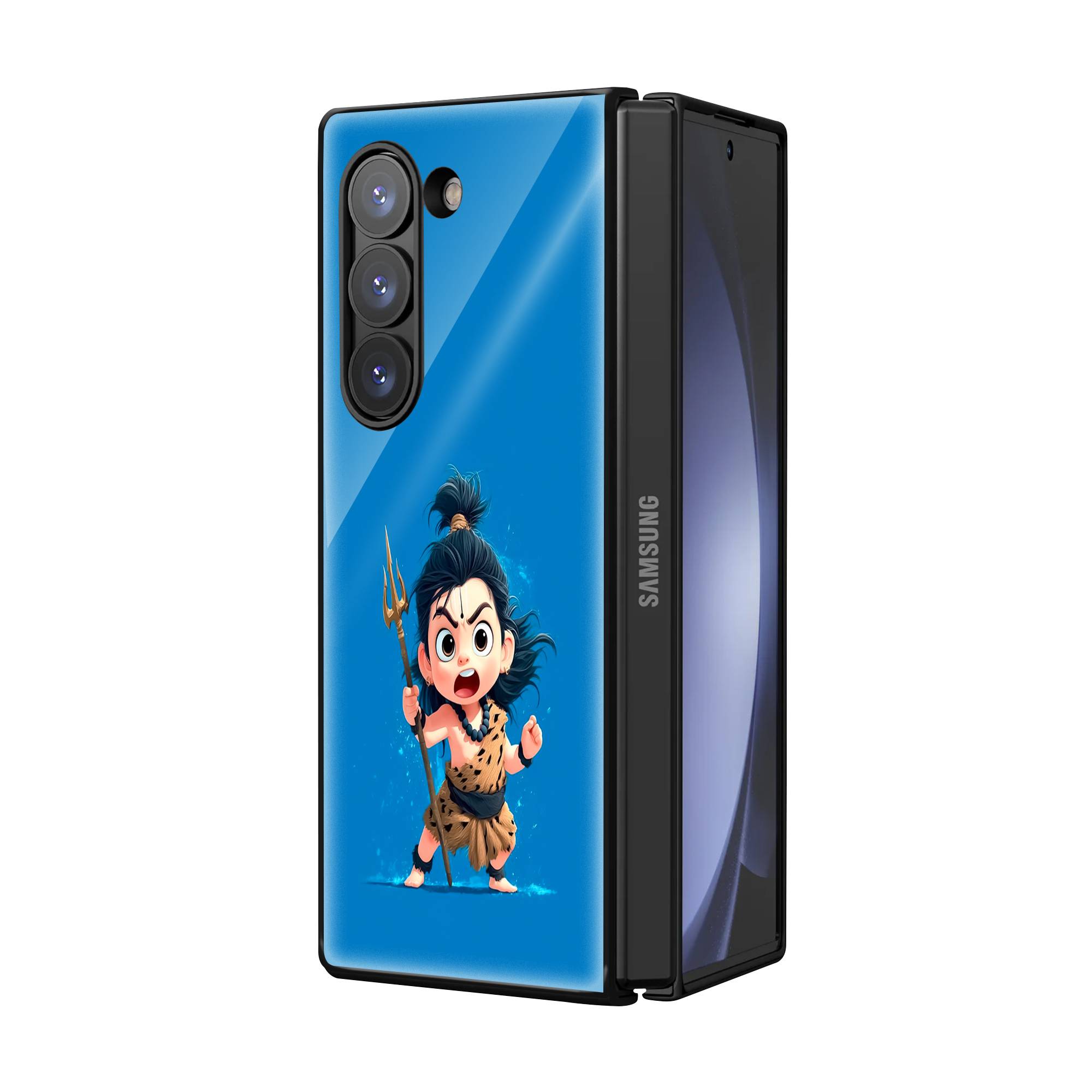 Little Rudra Samsung Z Fold Glass Case image 1