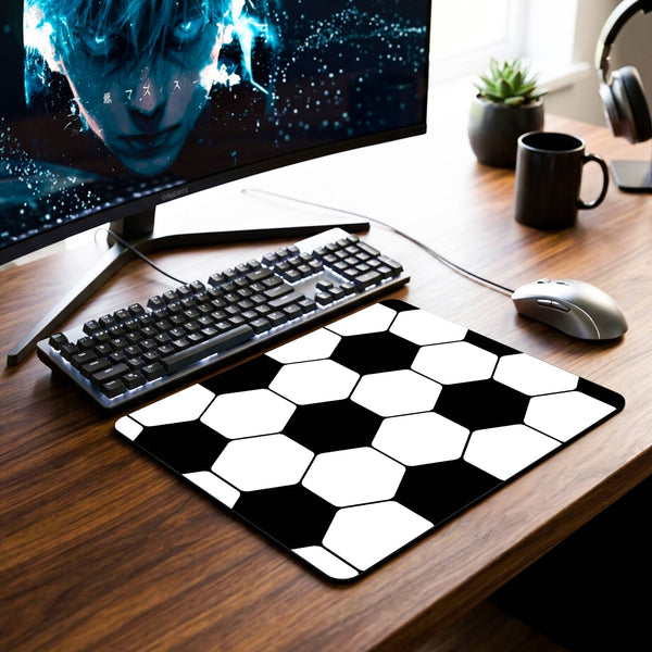 Soccer Ball Texture Desk Mat - 7.5 x 9 Inch image