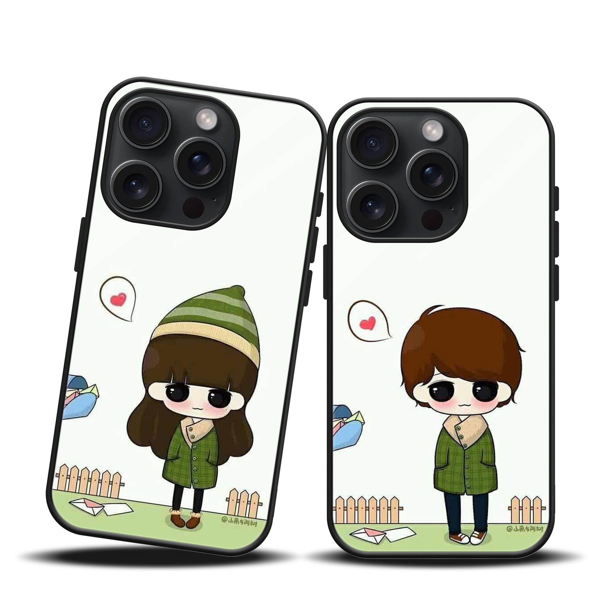 Cute Chibi Couple Mobile Case image 0 Main image