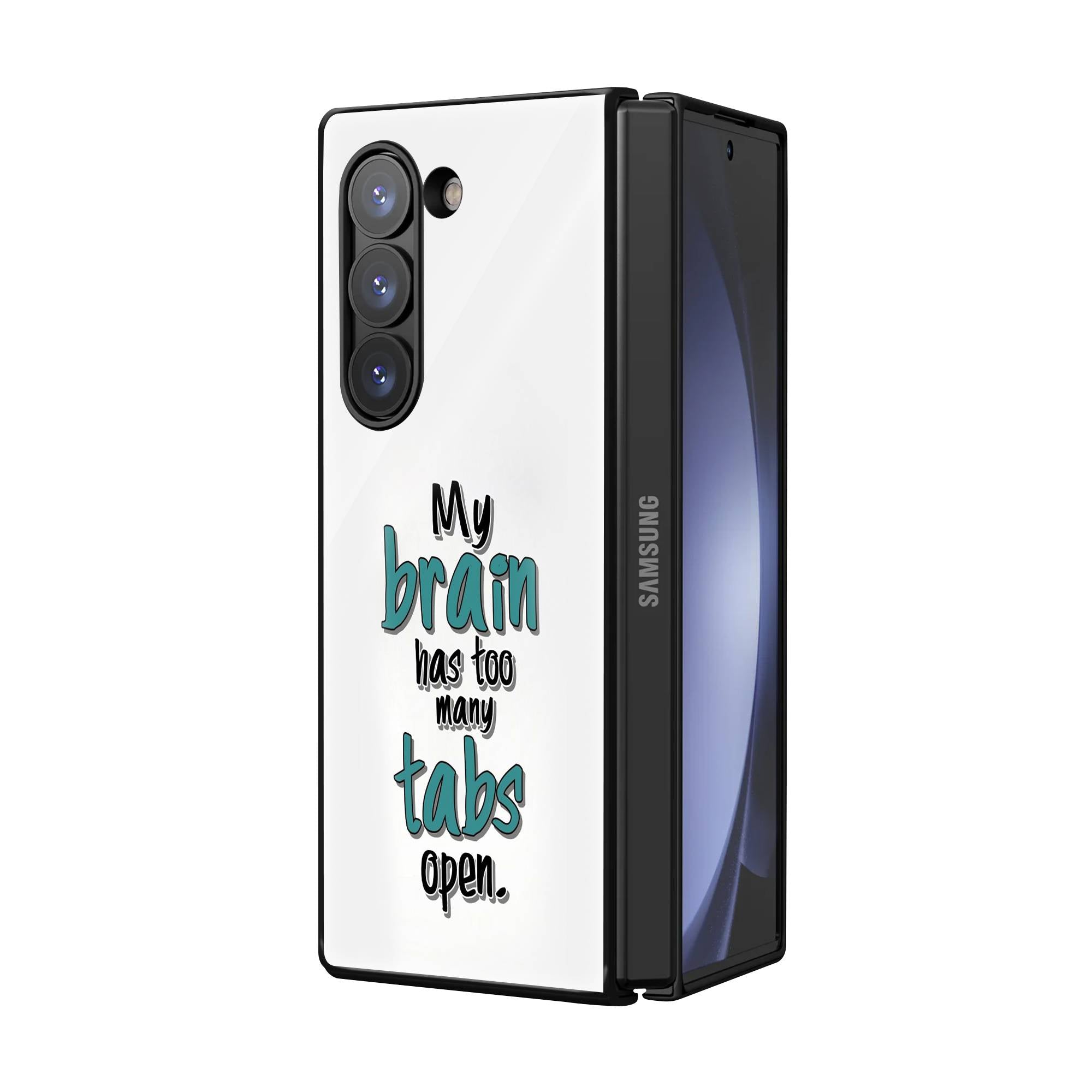 Positive Thoughts Samsung Z Fold Glass Case Secondary image