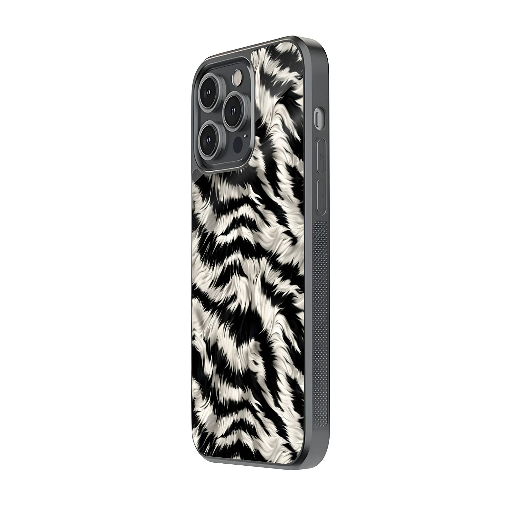 Zebra Fur Glass Case Secondary image