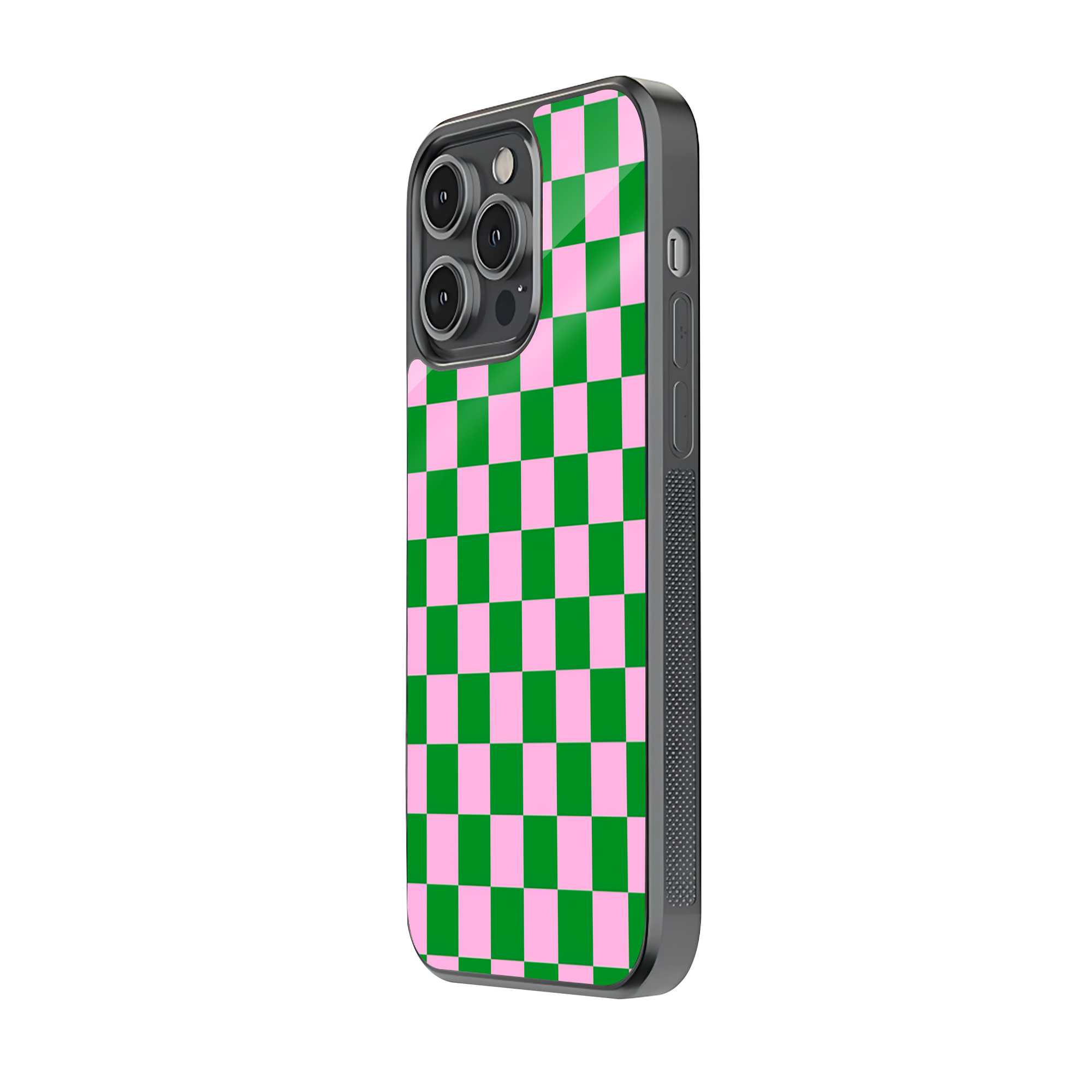 Green Grid Glass Case Secondary image