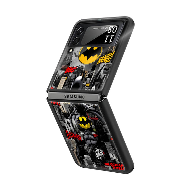 Batman Comic Book Samsung Z Flip Glass Case image 1