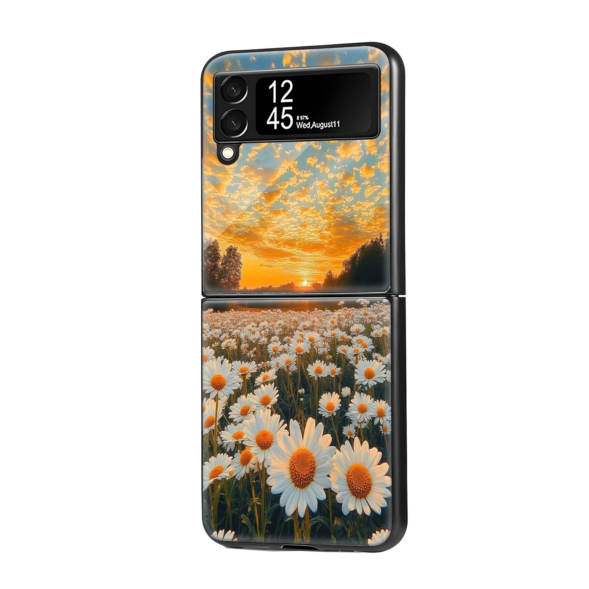 Sunset Feels Samsung Z Flip Glass Case image 0 Main image