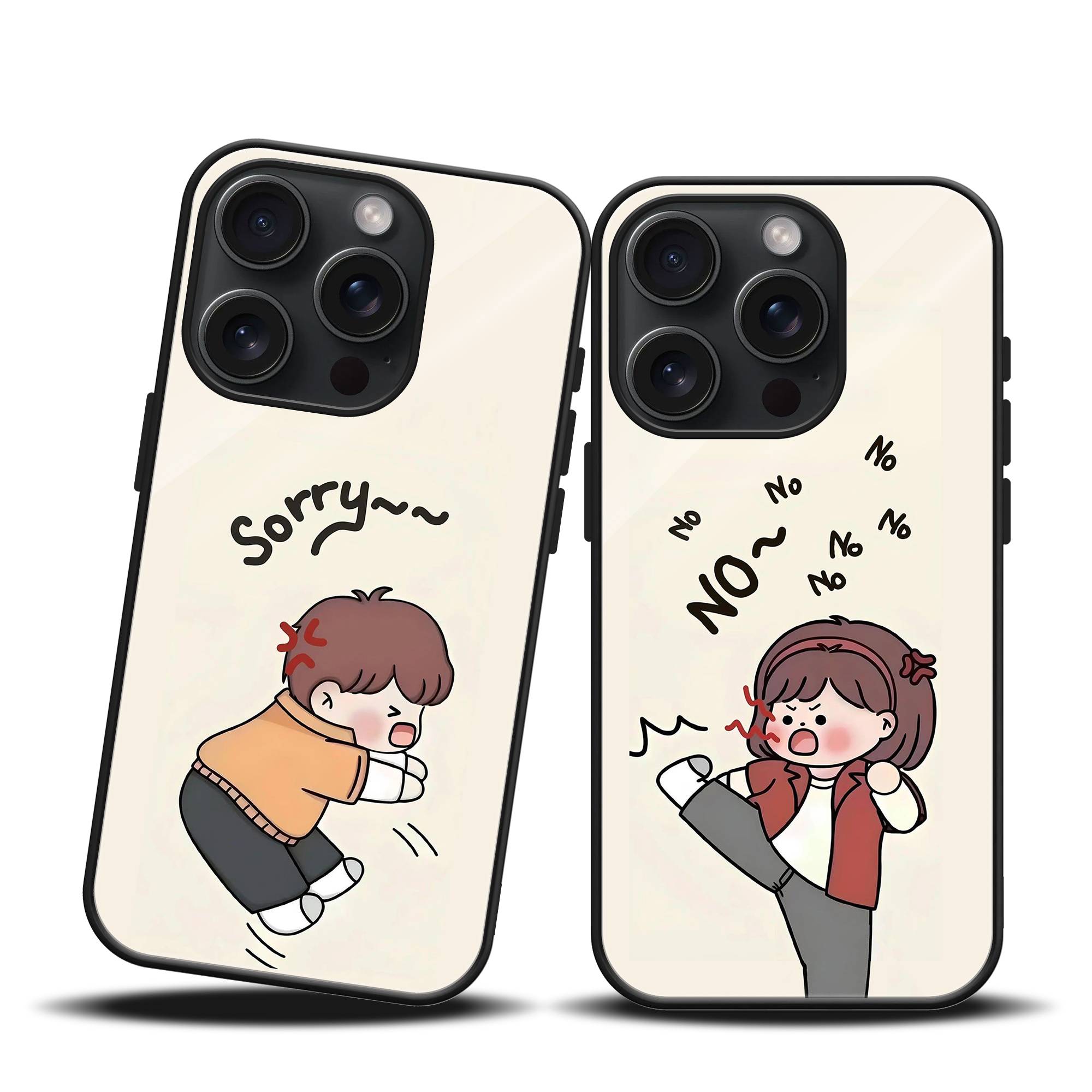 Cute Fight Couple Mobile Case image 0 Main image