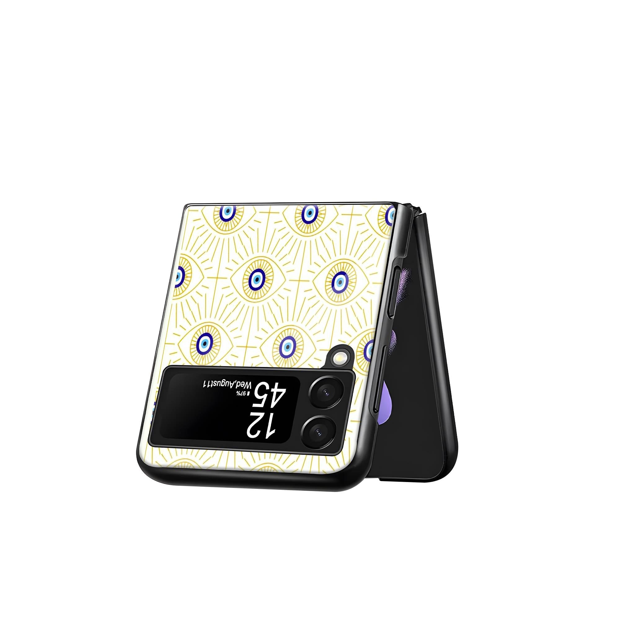 Evil Eye Samsung Z Flip Glass Case image 2