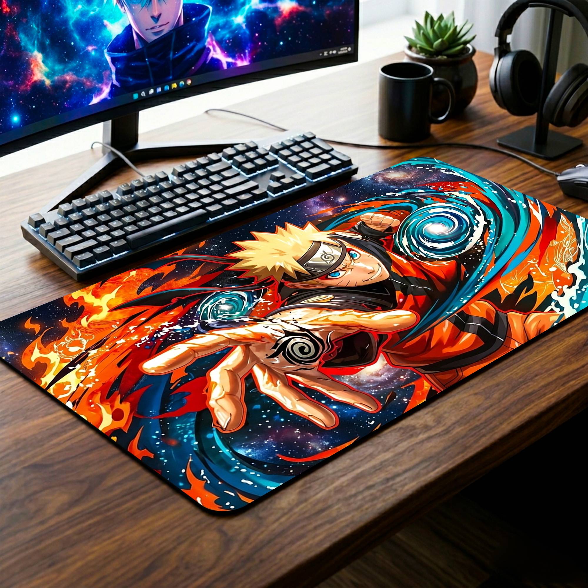 Naruto Uzumaki Desk Mat - 14 x 23 Inch image